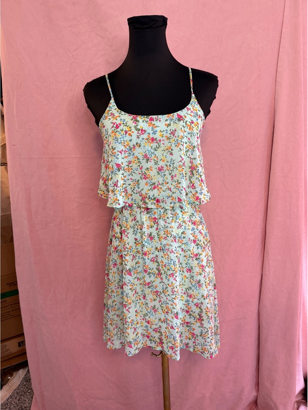 dELiA*s Floral Print Sleeveless Dress XS